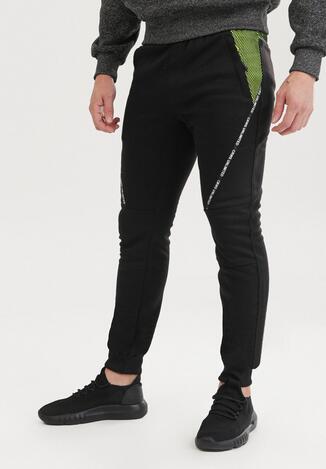 Pantaloni Negru cu verde