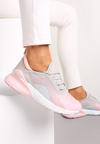 Sneakers Gri cu roz