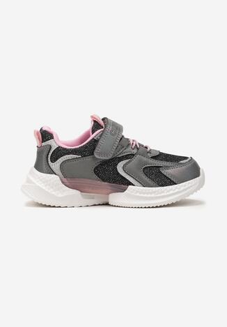 Pantofi sport Gri cu roz