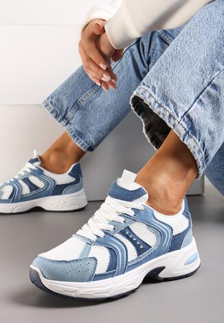 Sneakers Albastru cu Alb