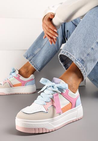 Sneakers Roz cu Albastru