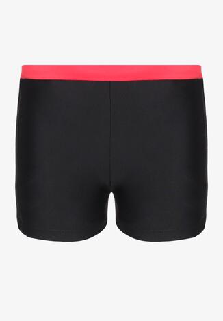 Pantaloni de baie scurți Roșu cu negru