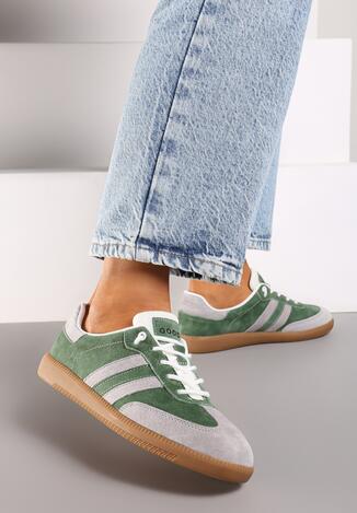 Sneakers Verde cu gri