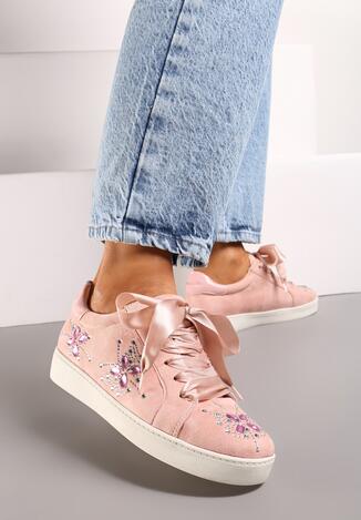 Pantofi cu talpa groasă Roz