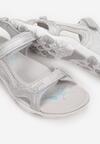 Sandale Argintiu cu gri