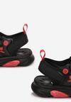 Sandale Negru cu roșu