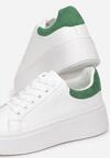 Sneakers Alb cu verde