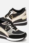 Sneakers Negru cu argintiu