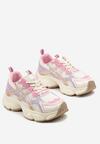 Sneakers Bej cu roz