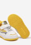 Pantofi sport Alb cu galben