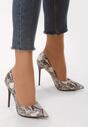Pantofi stiletto Print piele de șarpe