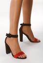 Sandale Roșu cu negru