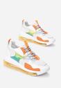 Sneakers Alb cu portocaliu