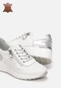 Sneakers Alb cu argintiu