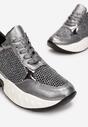 Sneakers Argintiu cu gri
