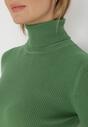 Pulover pe gât Verde