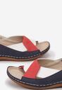 Sandale Bleumarin cu roșu