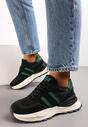Sneakers Negru cu verde