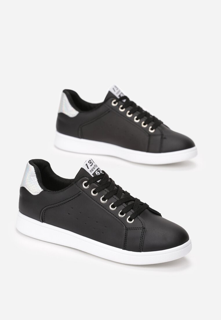 Pantofi sport Negru cu argintiu