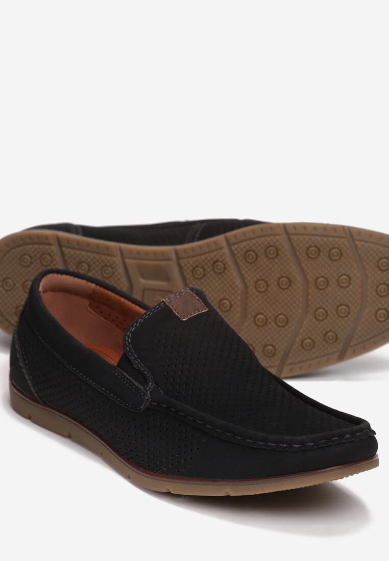 Pantofi casual Negru cu maro