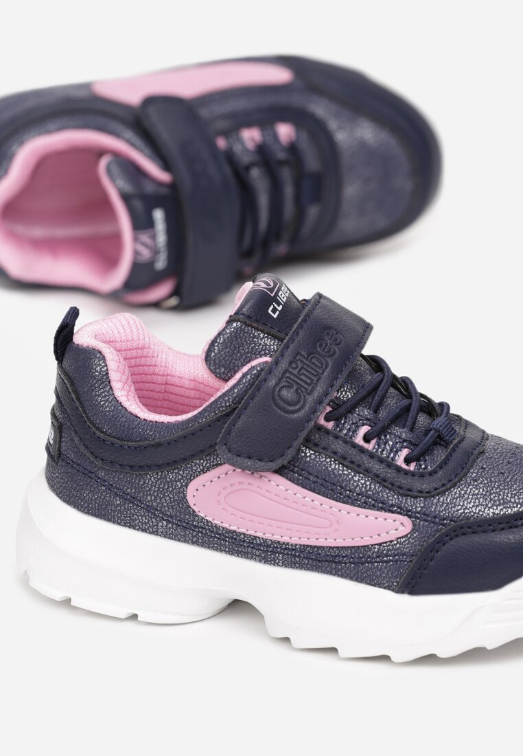 Pantofi sport Albastru cu roz
