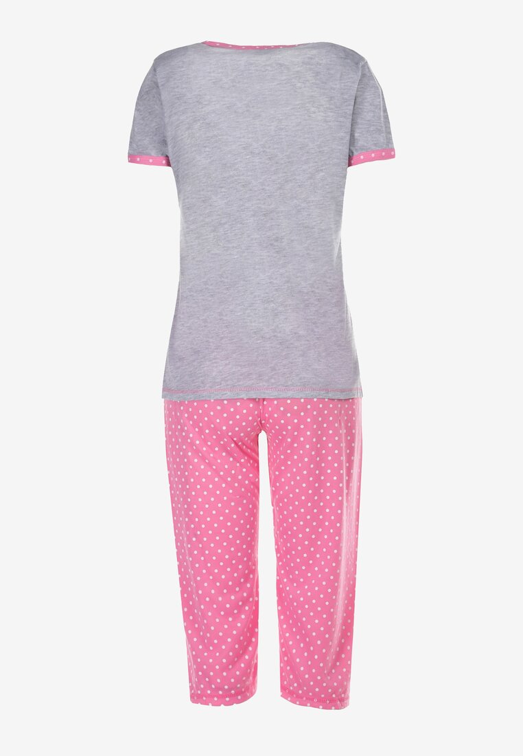 Compleu pijama Gri cu roz