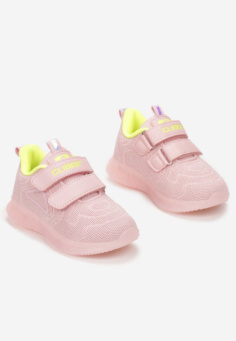Pantofi sport Roz cu galben