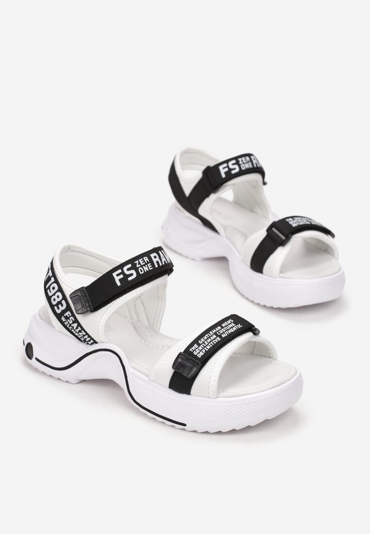 Sandale Negru cu alb