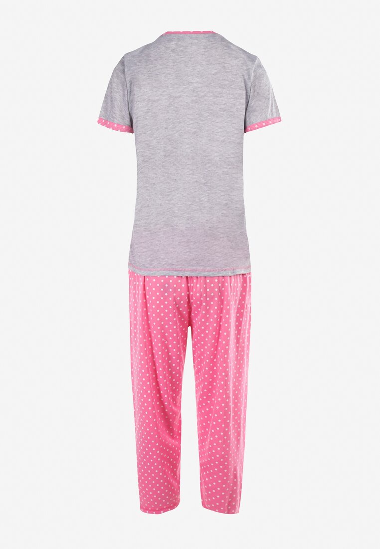 Compleu pijama Gri cu roz