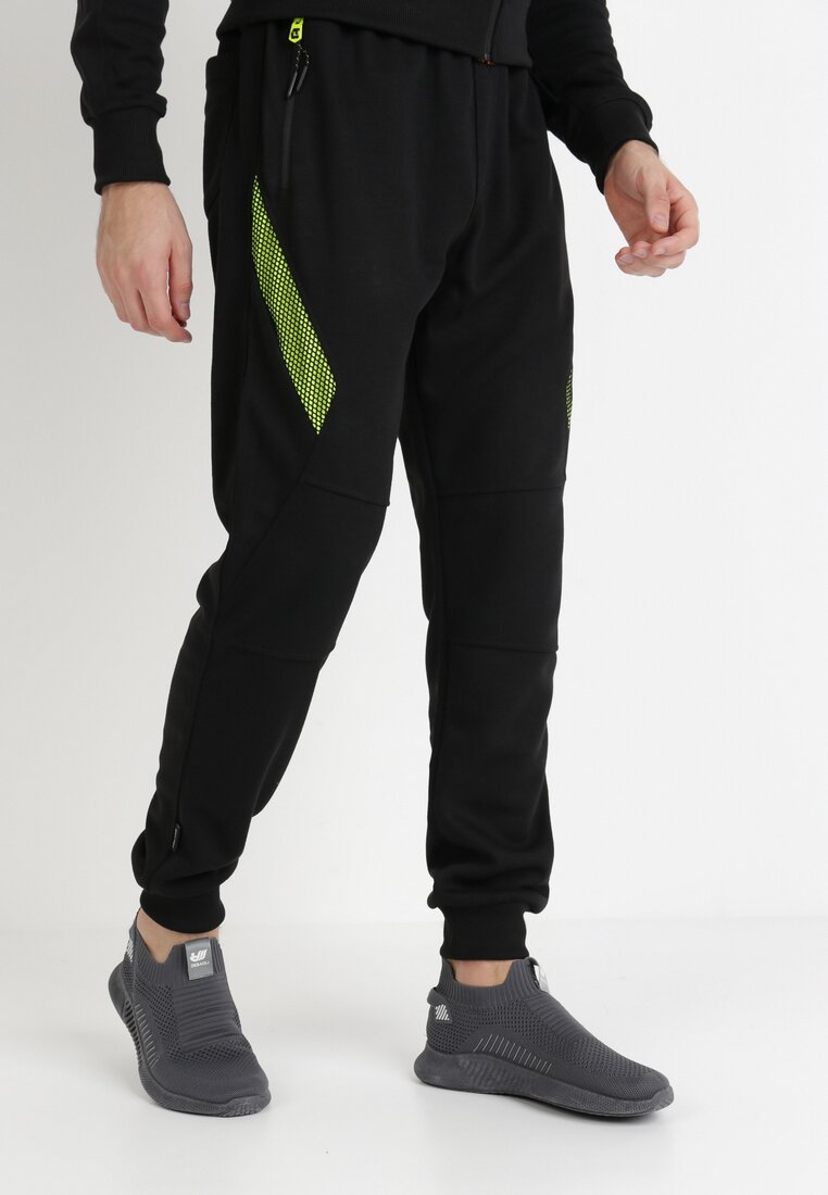 Pantaloni Negru cu verde