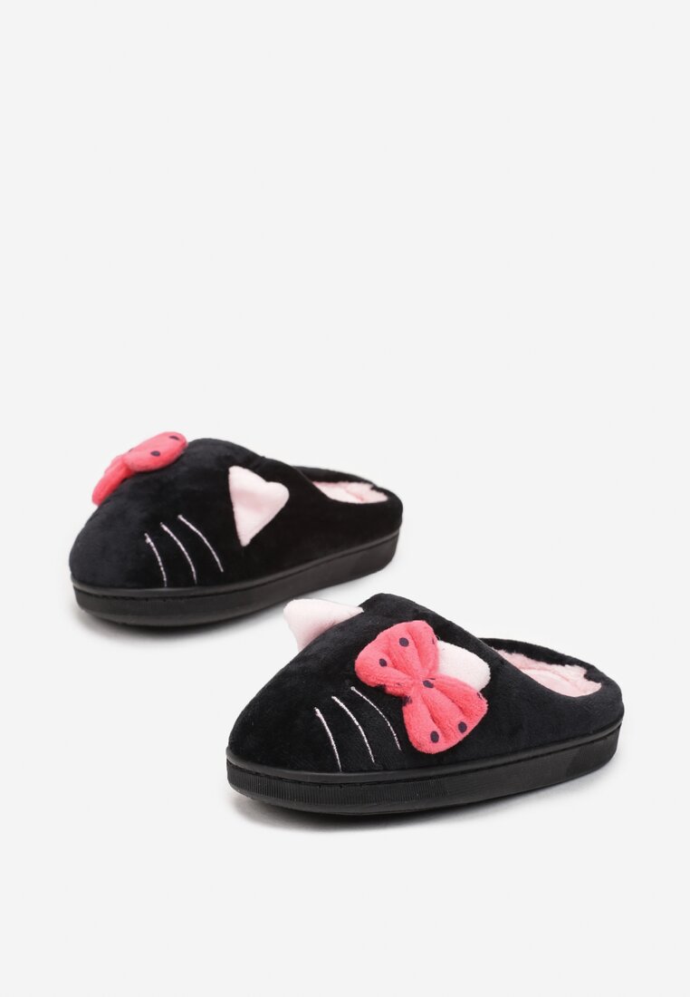 Papuci de casă Negru cu roz