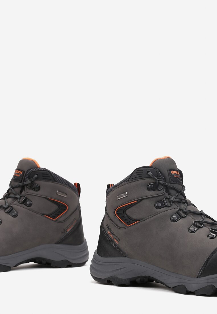 Pantofi trekking Gri cu portocaliu