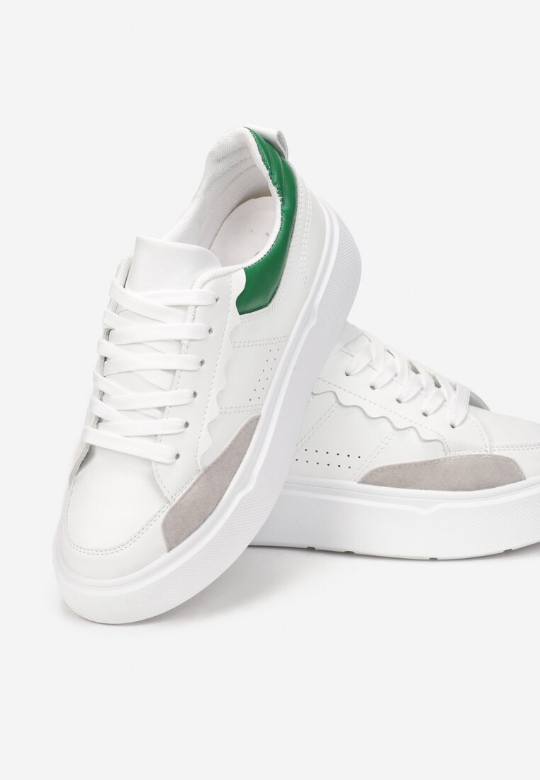 Sneakers Alb cu Verde