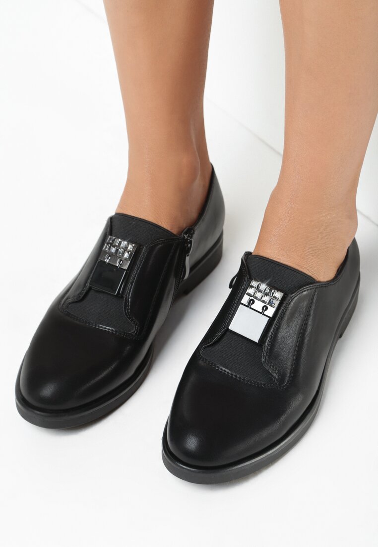 Pantofi casual Piele ecologică neagră