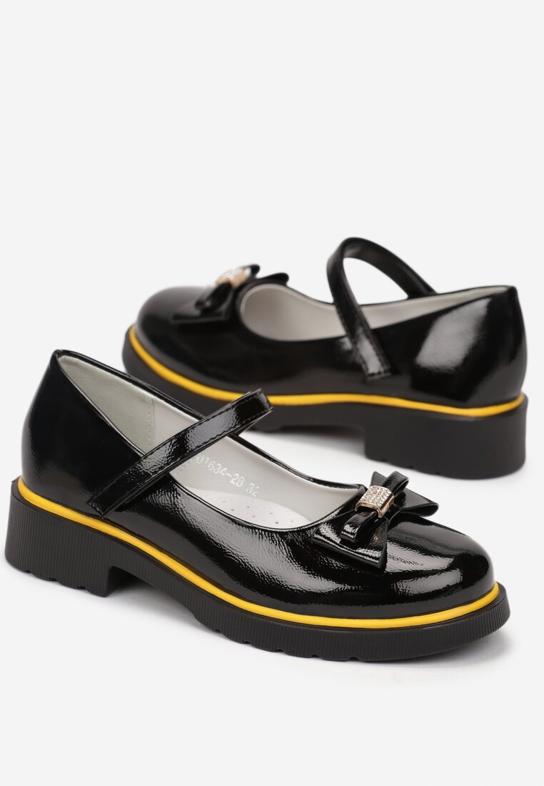 Pantofi casual Negru cu galben