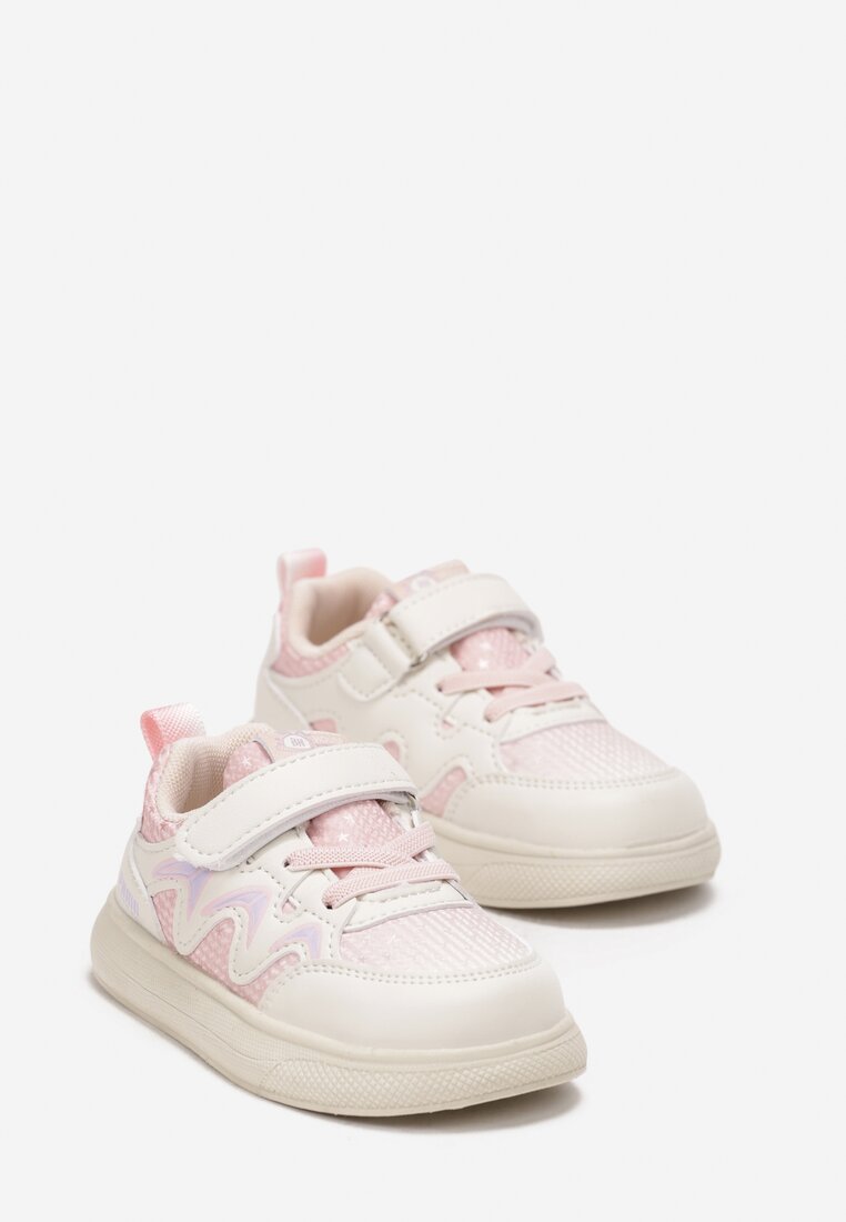 Pantofi sport Bej cu roz