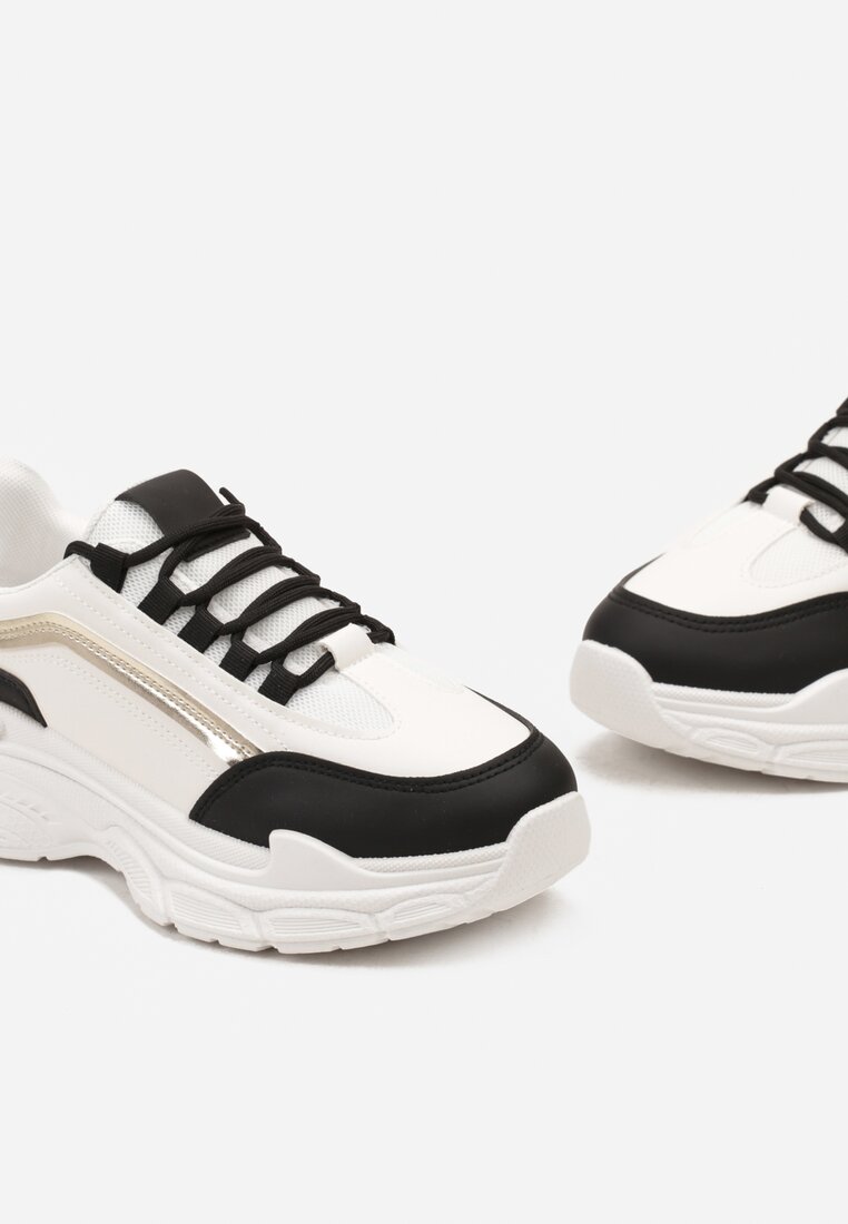Sneakers Alb cu negru