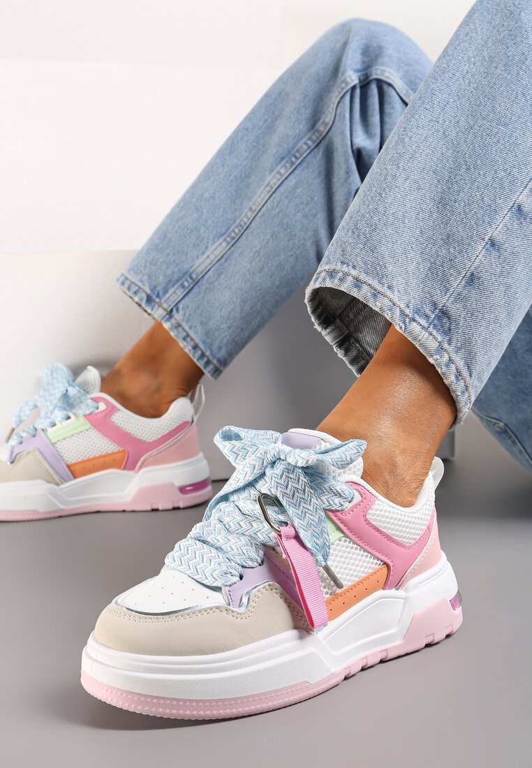 Sneakers Roz cu albastru