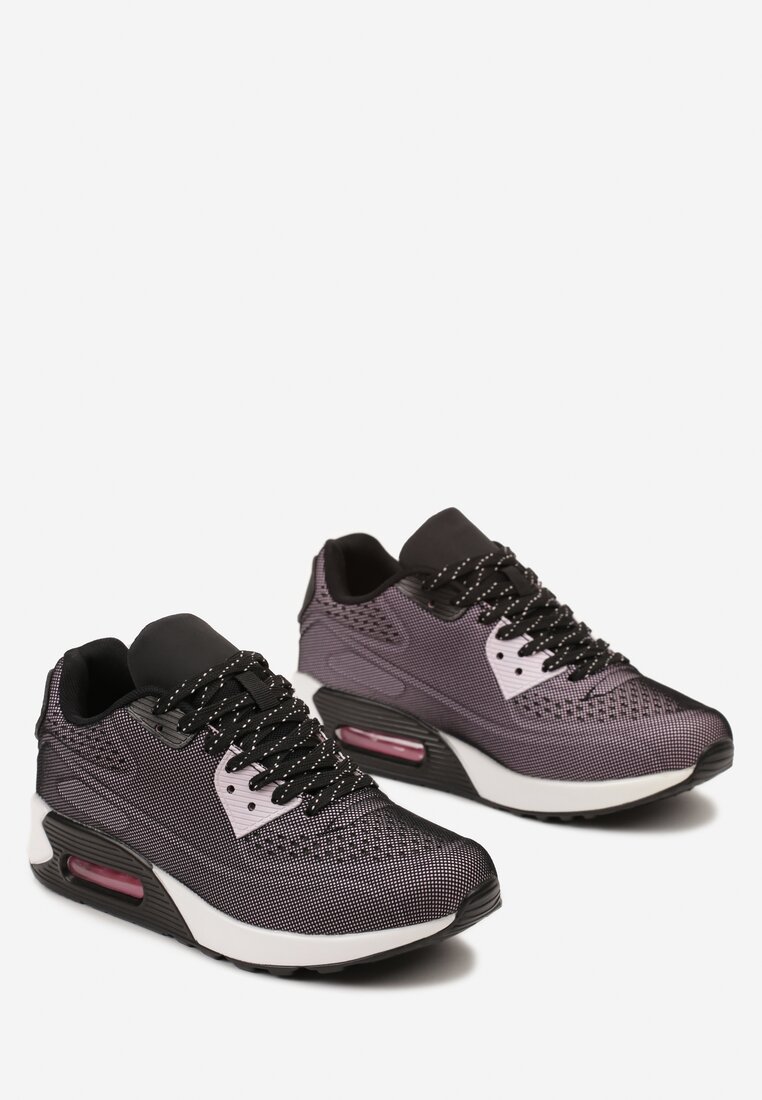 Sneakers Negru cu roz
