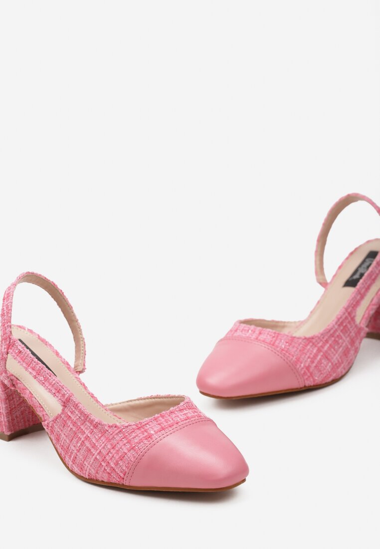 Pantofi cu toc Roz