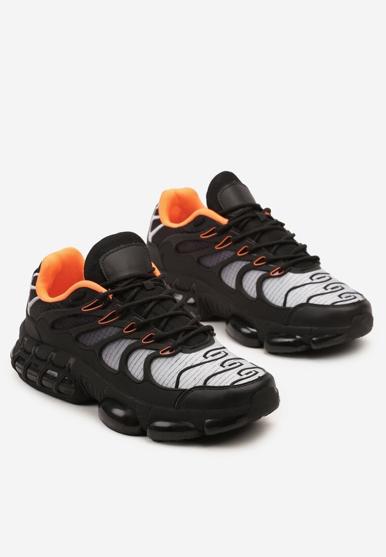 Pantofi sport Gri cu portocaliu
