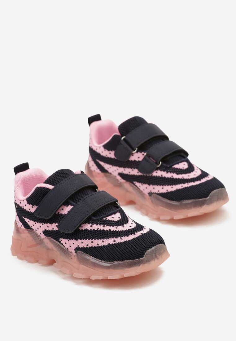 Pantofi sport Bleumarin cu roz