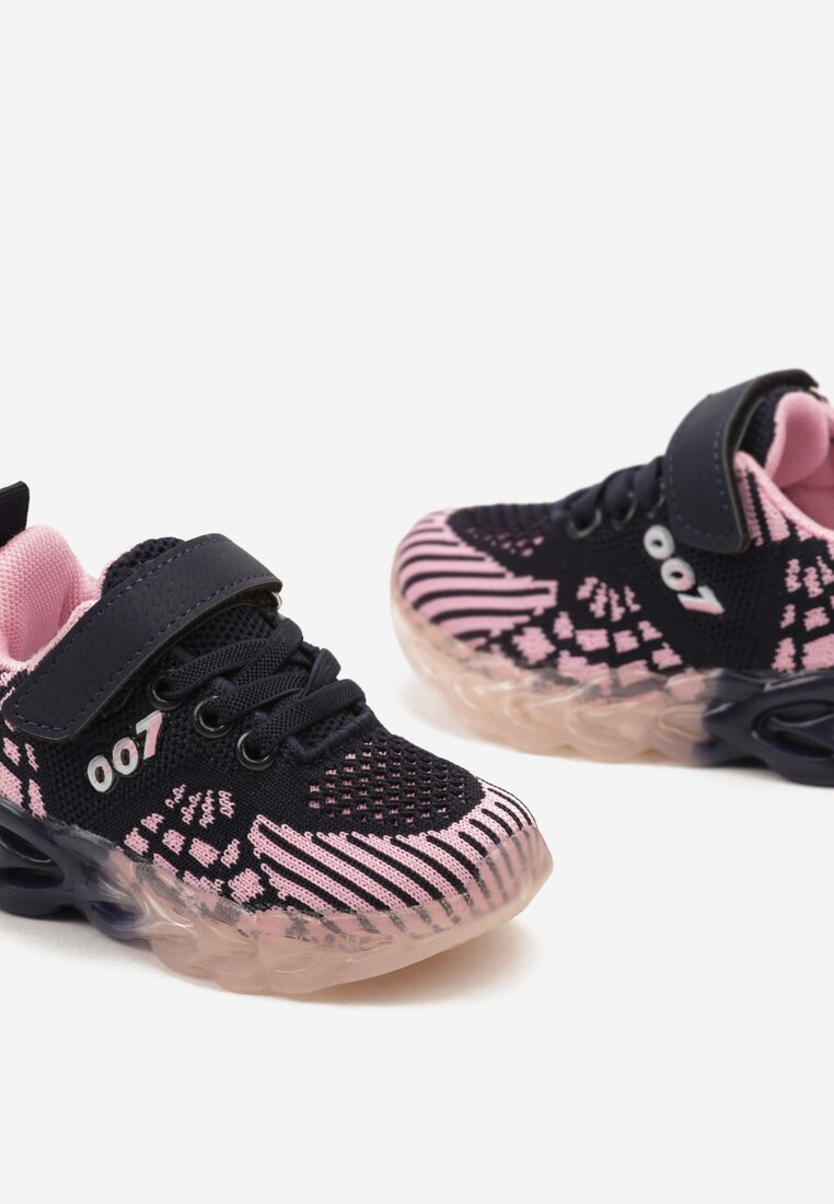 Pantofi sport Bleumarin cu roz
