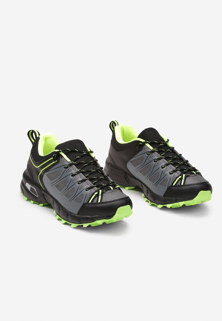 Pantofi sport Gri cu verde