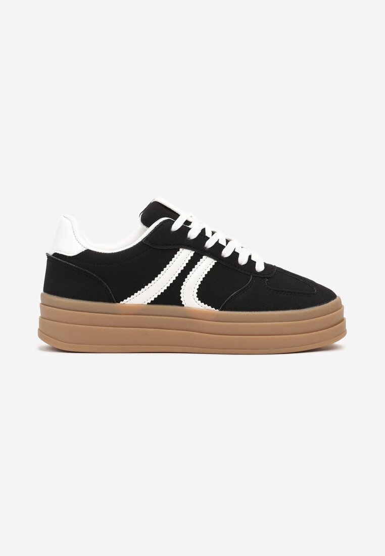 Sneakers Negru cu alb