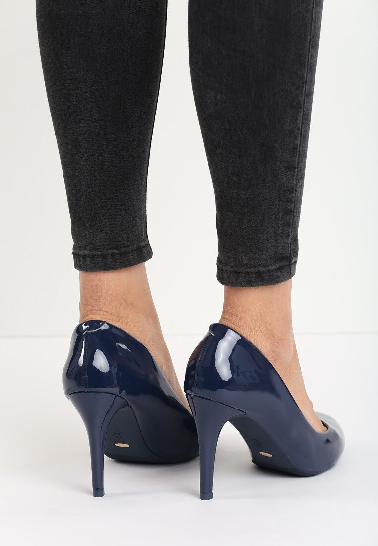 Pantofi stiletto Bleumarin