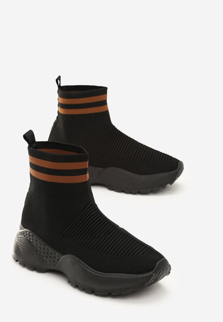Sneakers Negru cu maro