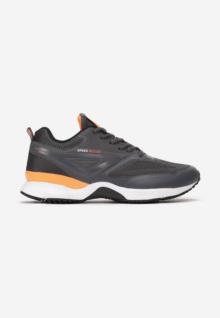 Pantofi sport Gri cu portocaliu