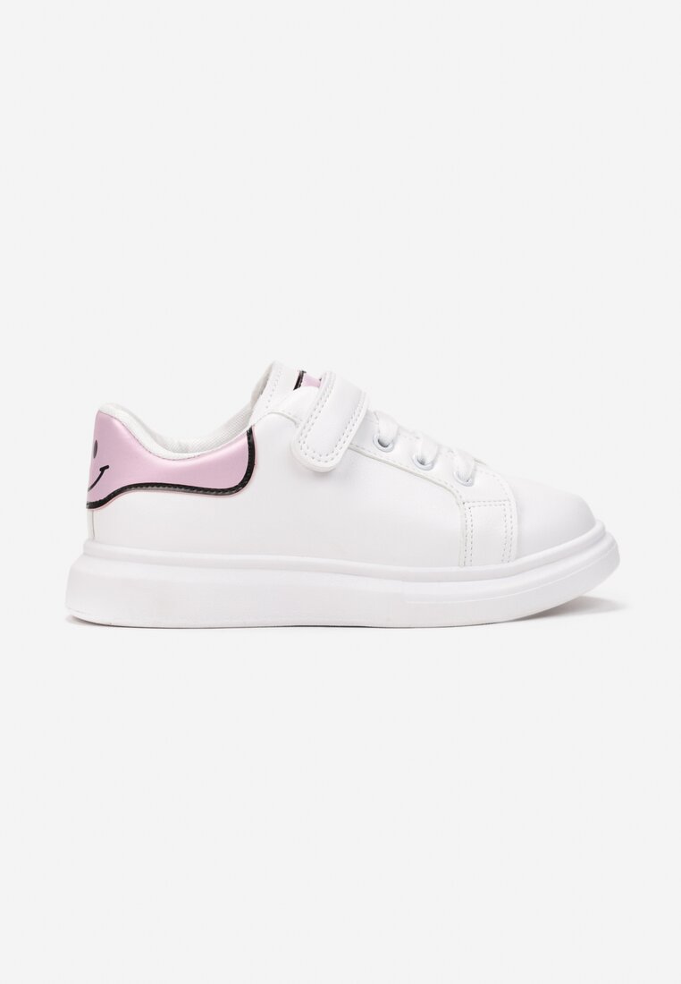 Pantofi sport Alb cu roz Alb imagine noua