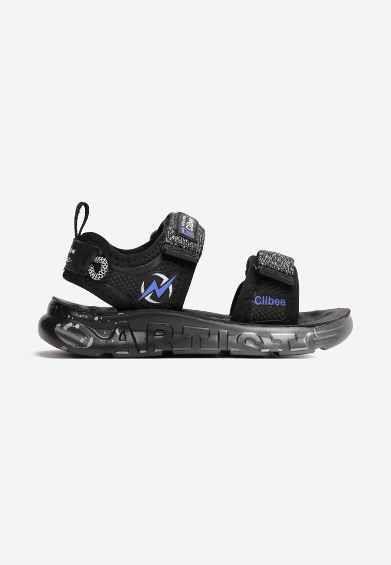 Sandale Negre cu albastru Pret Mic Numai Aici Încălțăminte de vară imagine 2022